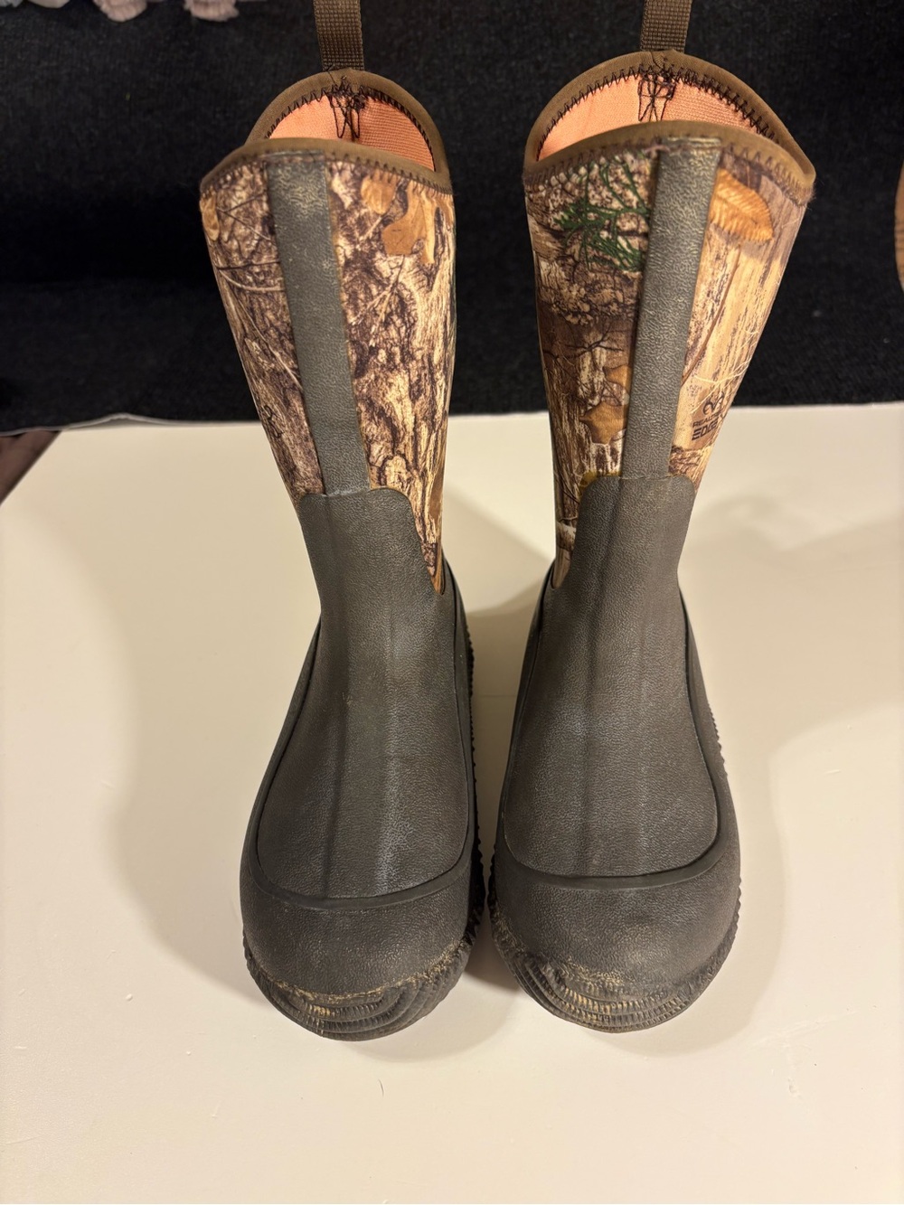 Kids Muck brand  Camo Pull-On Boots - Brown/Black